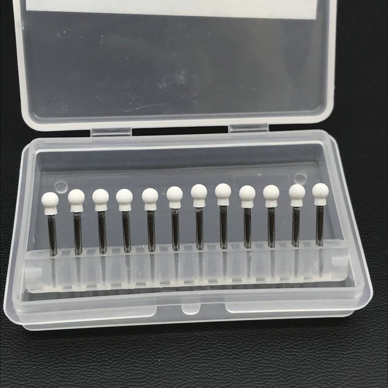 12 шт. стоматологические белые полоски камень фарфор смолы шлифовка наконечникка