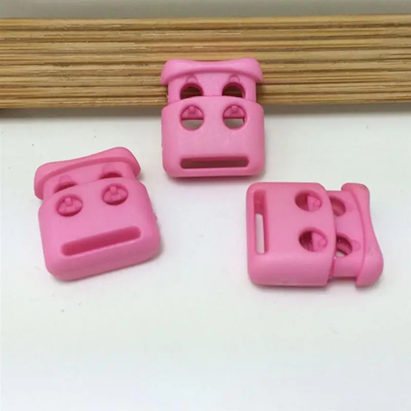 

100Pcs Button Spring Lock Buckle Plastic Rope Buckles Multipurpose Snap Joint Slack Adjusting Buckle Accessories(Mixed Color)