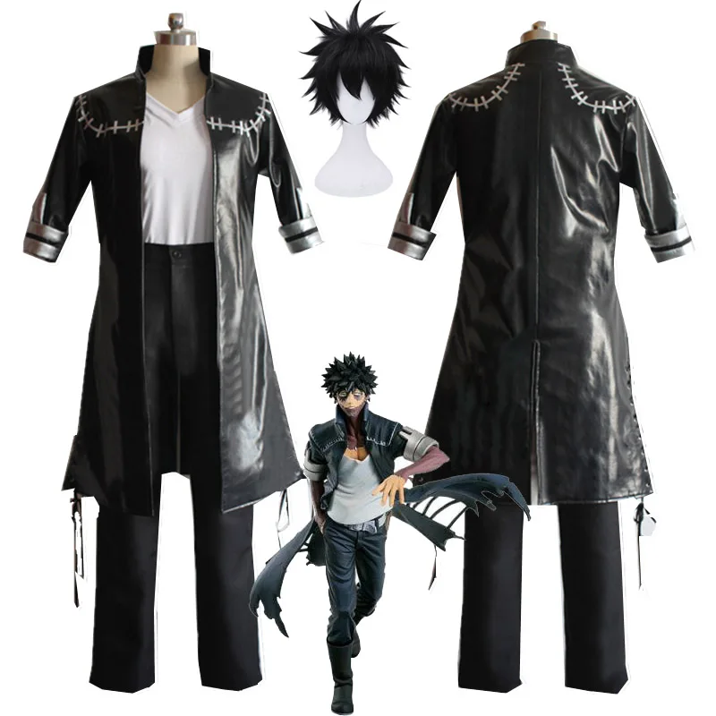 

My Hero Academia Boku no Hero Academia OCHACO URARAKA Dabi Cosplay Costume Full Set (Trench+T-shirt+Pants) for men Custom Made