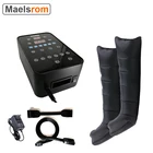 прессотерапия аппарат, Воздушный компрессионный массажер для ног обертывания 6 камер с ЖК-дисплей для ног теленка массаж восстановления терапии улучшить циркуляцию крови