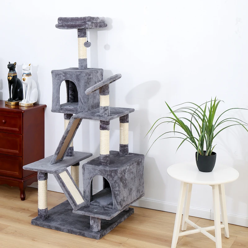 Домашняя H110cm кошка игрушка котенок домик Когтеточка дерево для скалолазания кошка дерево домашнее животное кошка роскошный прыгающий каркас мебель