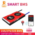 Умная литий-ионная аккумуляторная батарея, 3,7 в, 18650, 21S, 27S, 32S, 60A, Bluetooth, BMS, Usb, с дисплеем Uart, Rs485, для литиевой батареи