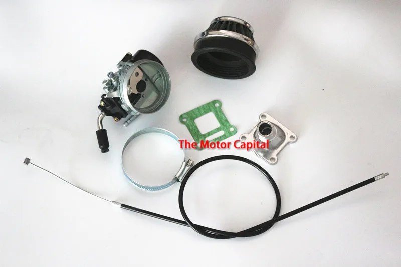 Карбюратор гоночный Carb воздушный фильтр в сборе для 49cc 50cc 60 66 80cc 2-тактный