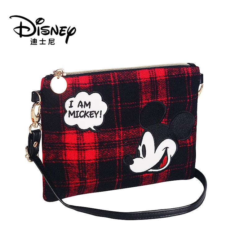 

New Disney Mickey British Style One Shoulder Messenger Bag Cute Cartoon All Match Casual Lady Handbag