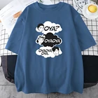 Футболка Haikyuu Oya Женская в стиле комиксов, Повседневная модная рубашка в стиле хип-хоп и Харадзюку, черный цвет, лето 2021