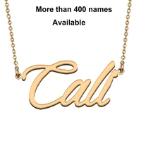 cursive initial letters name necklace for cali birthday party christmas new year graduation wedding valentine day gift