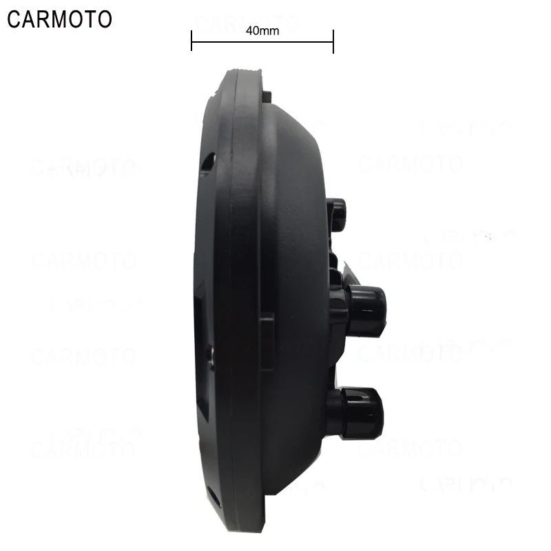 1pcs 7 Inch DOT SAE E9 Motorcycle Headlamp with angle eye Led Headlight 7inch housing bucket trim ring for Touring Electra Glide