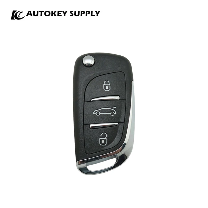 

For Citroen Remote Key Face To Face 3 Buttons Ask 433Mhz (Fixed Code Copying) Autokeysupply AKFTFC403