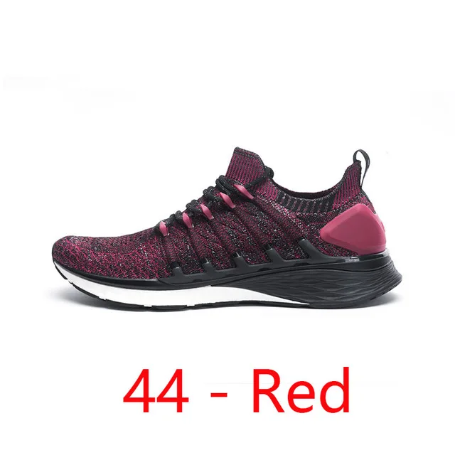 red 44 Xiaomi Mijia спортивная обувь 3 кроссовки 3 мужские уличные спортивные Uni-moulding 3D Fishbone замок система Вязание верх мужские кроссовки - Цвет: red 44