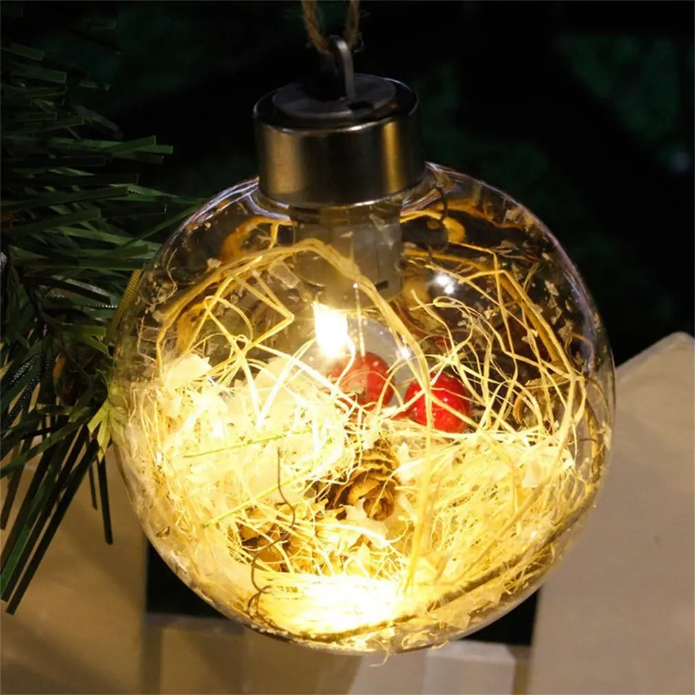 8 см романтическое Рождественское украшение в виде шара прозрачный ПВХ домашний