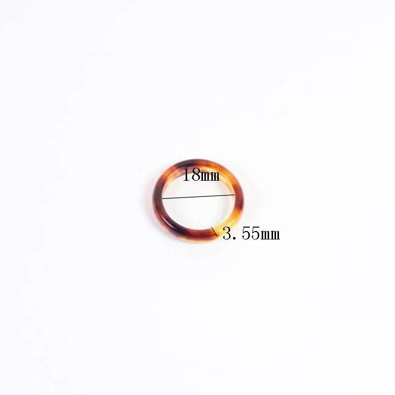 

New Trendy Korean Vintage Mixed Color Simple Fashion Rings Acetate Round Rings For Women Jewelry 2020 Unisex Colorful Ring