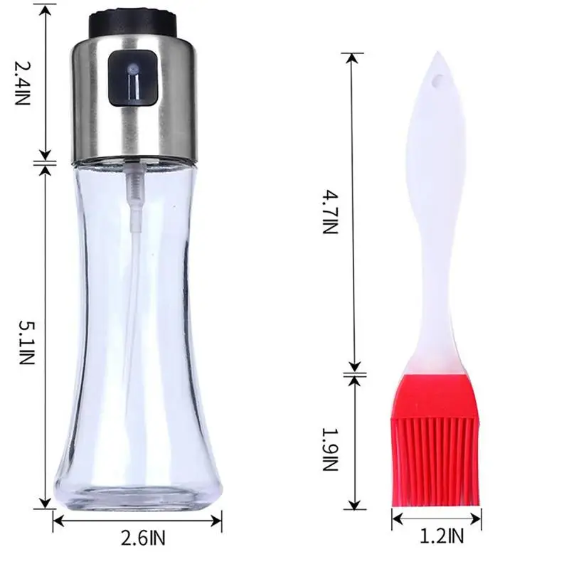 Набор бутылок для распыления масла оливковый распылитель уксуса диспенсер с