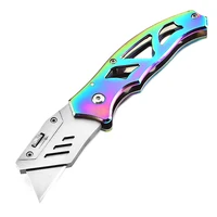 stainless steel art knife paper paper cutting knives unpacking knife edc knife mini outdoor self defense knife