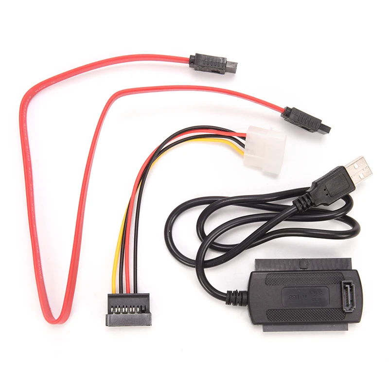 

4-контактный кабель-адаптер USB 2,0 на IDE SATA, кабель питания для жесткого диска 2,5 3,5 HD HDD, кабель-конвертер