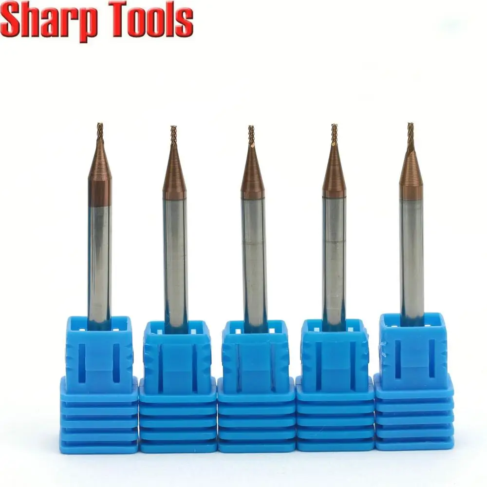 4 мм Флейта концевая фреза твердосплавная спиральная микро Вольфрамовая сталь