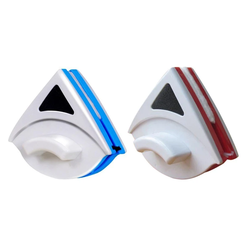 Треугольная Двухсторонняя щетка для стеклоочистителя Магнитная мытья окон