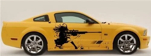 

Gun Sniper Rifle Anime Car Vinyl Graphics Girl with Rifle Gun Shots 039