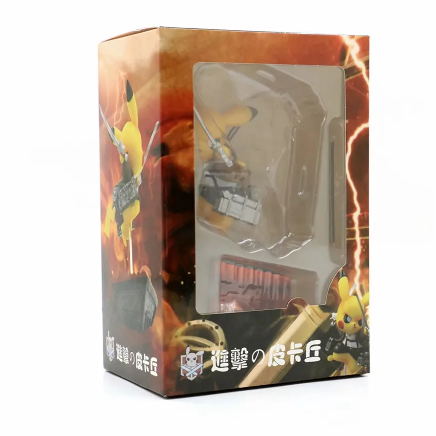 

TAKARA TOMY 15cm Pokemon Figurine Attack on Giant Pikachu PVC Action Figure Anime Pikachu Toys Figures Model Collection