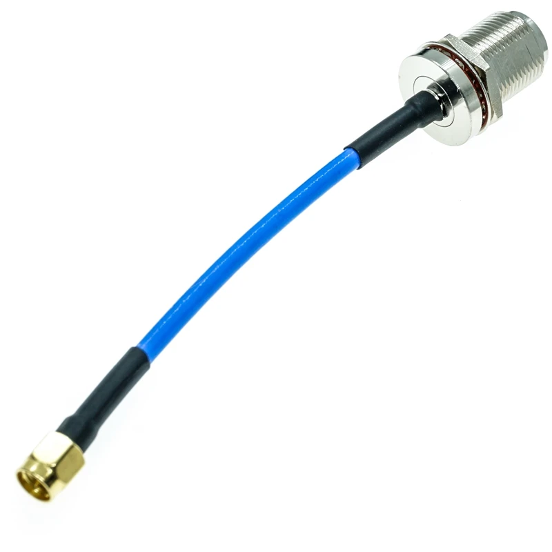 N женский разъем перегородка к SMA Штекерный RG405 RG-405 полугибкий коаксиальный