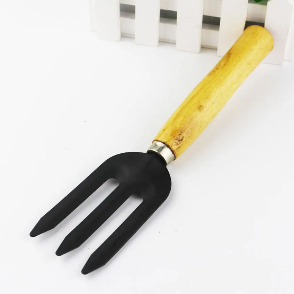 

3pcs/Set Mini Shovel Rake Set Wooden Handle Metal Rakes Head Shovel For Flowers Potted Plants Garden Tool Seed Disseminators