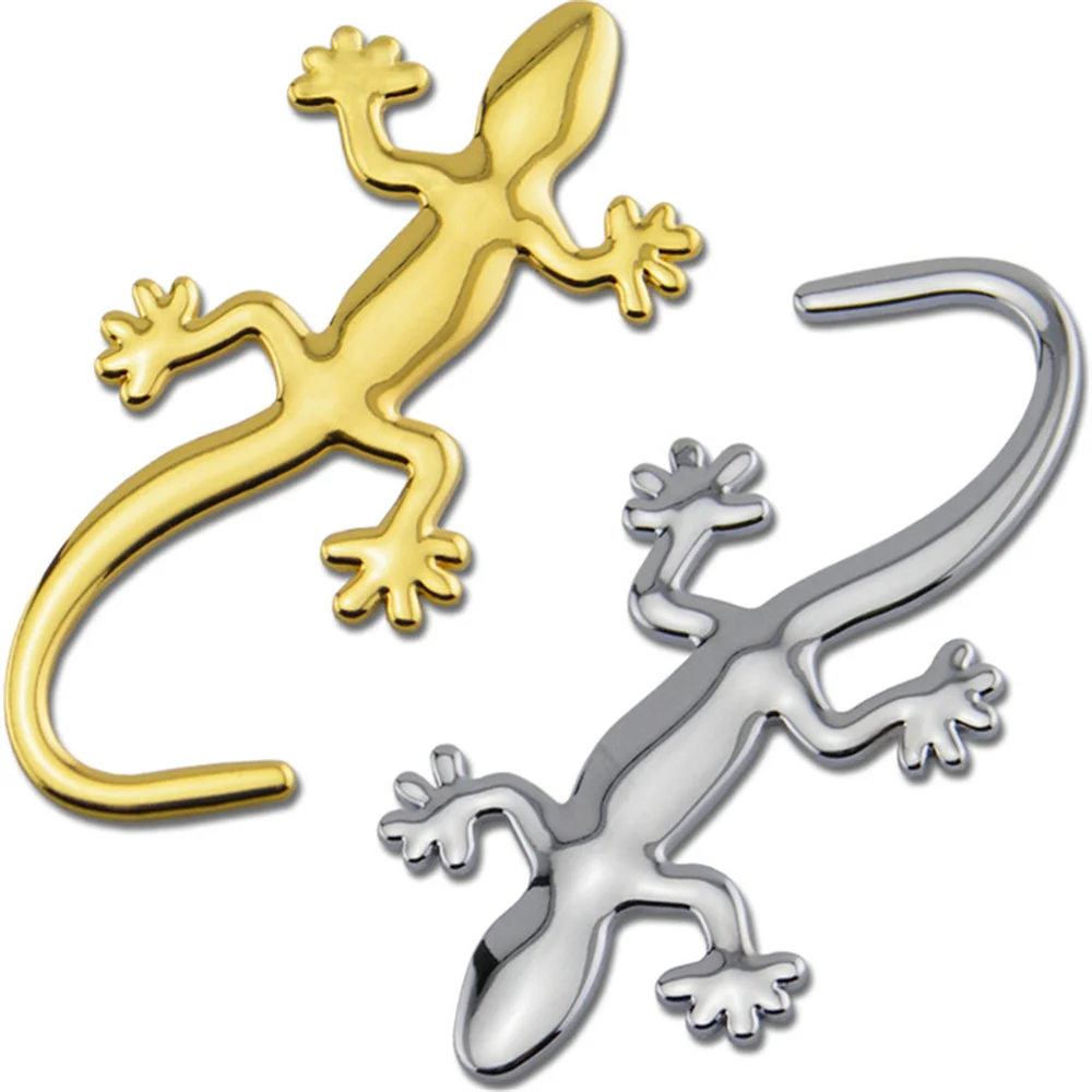 Металлическая Автомобильная наклейка gecko для хвоста украшение 3D стерео