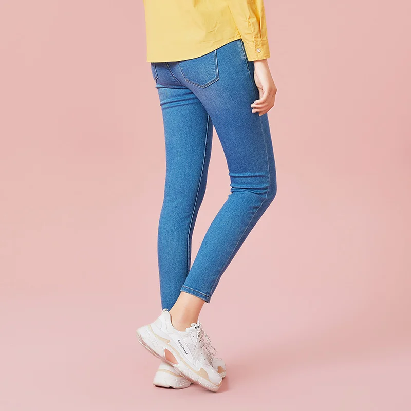 

Semir Slim Jeans Women 2020 Winter New Slim Feet Trousers Tight Pants Trend Casual Fashion Demin Pants For Woman