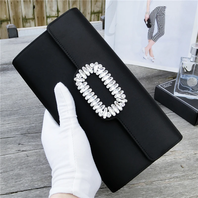 Женский роскошный жесткий чехол с бриллиантом сумка кошелек из мягкого шелка