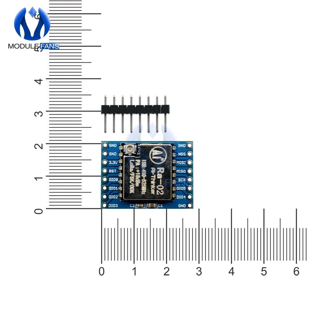 433 МГц SX1278 LoRa модуль 433 м 10 км Ra-02 Ai-Thinker беспроводной распределенный спектр разъем для передачи данных для умного дома DIY доска