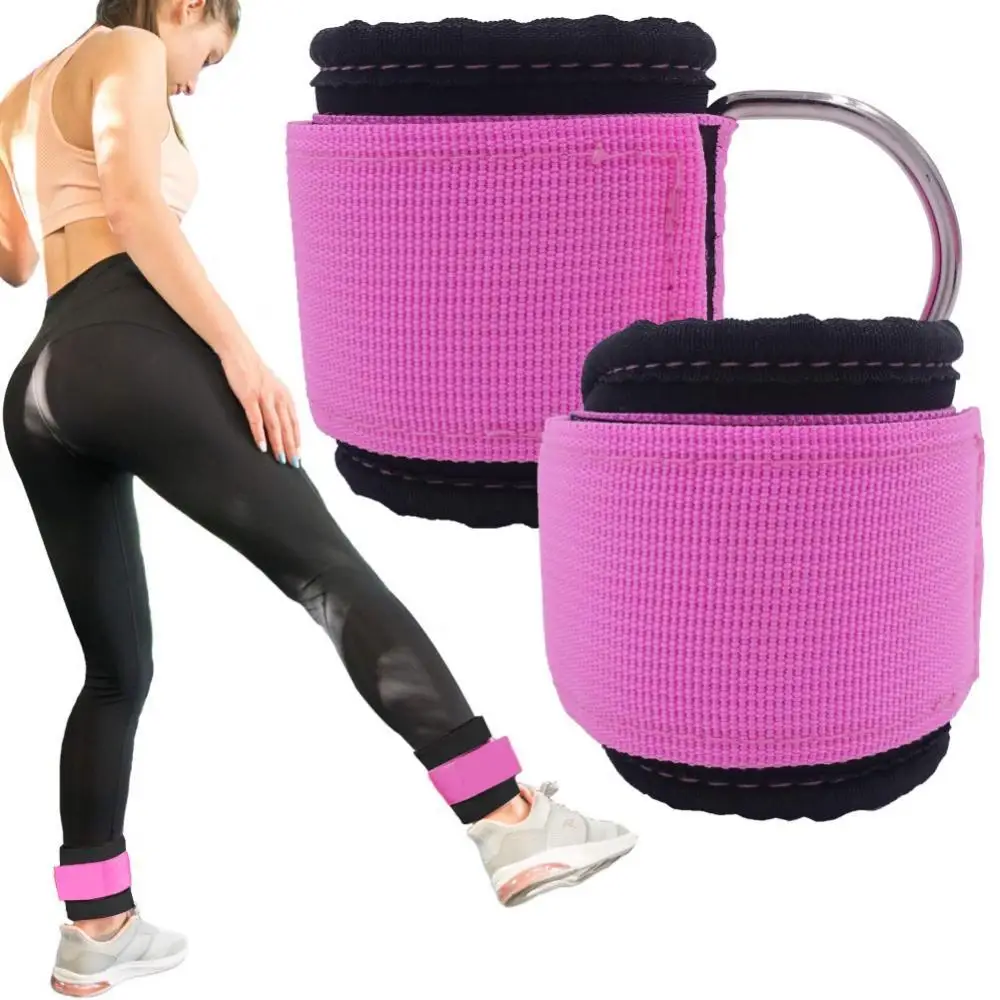 

2Pcs Home Gym Fitness Adjustable Ankle Strap D-ring Attachment for Cable Machine