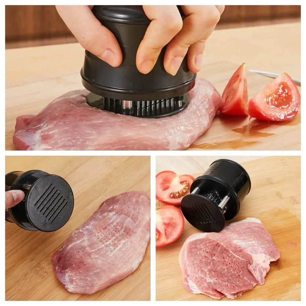 

Professional Meat Tenderizer Needle With 56 Stainless Steel Blades Kitchen Cooking Tools Tender Meat Hammer For Beaf Steak