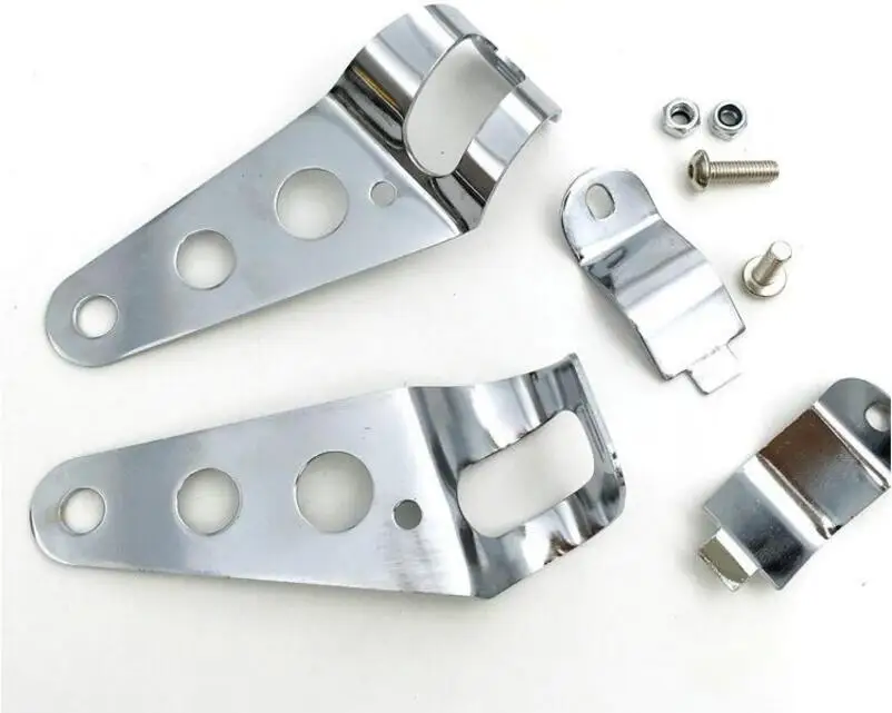 Partol 31-51 мм кронштейн для крепления фар мотоцикла черный/серебристый держатель