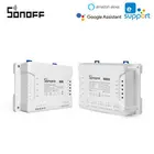 Смарт-выключатель SONOFF 4CHR3 или 4CHPROR3, 4 канала, Wi-Fi, с радиоуправлением, для Android, IOS, гаджеты для умного дома, sonoff, alexa, amazon
