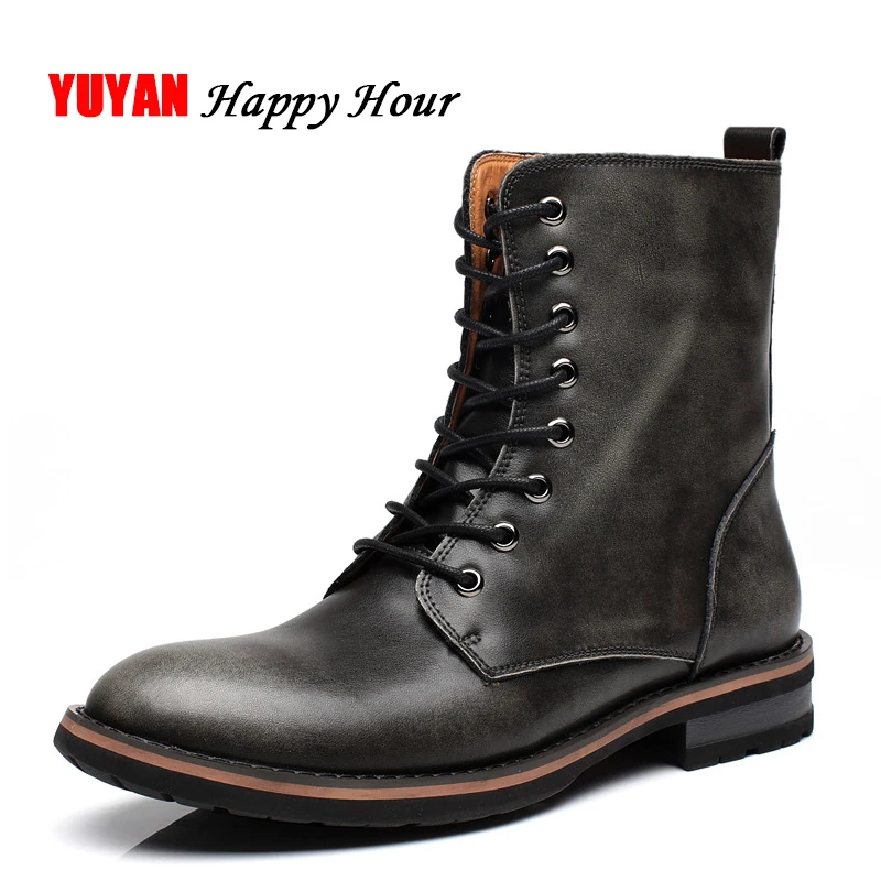 Новинка 2020 осенне зимняя обувь мужские зимние ботинки теплая из натуральной кожи
