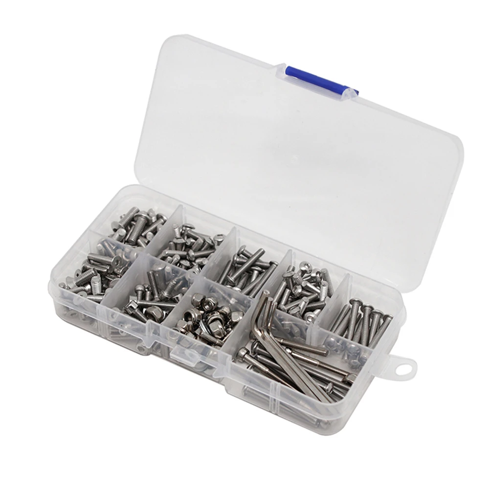 

For 1/10 Trx4 Slash 2WD RTR/Pro RC Car Repair Accessories Multi-size Stainless Steel Screw Kit Set
