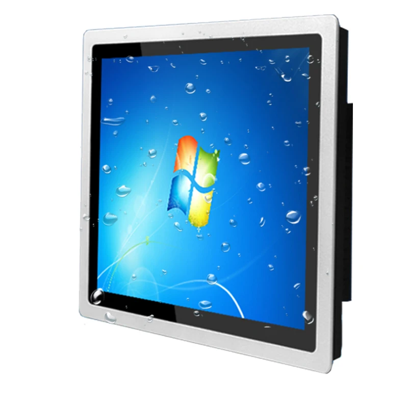 17 inch industrial mini computer embedded capacitive touch all-in-one pc machine metal housing panel waterproof and dustproof