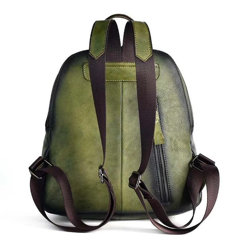 Женский кожаный рюкзак, винтажный рельефный рюкзак Mochila Feminina, повседневный женский рюкзак, женская сумка на плечо, рюкзак для путешествий