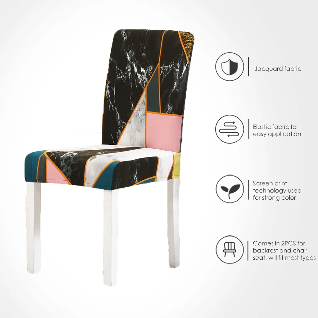 Чехлы на стулья для столовой эластичные чехлы кресла офиса съемные сидений