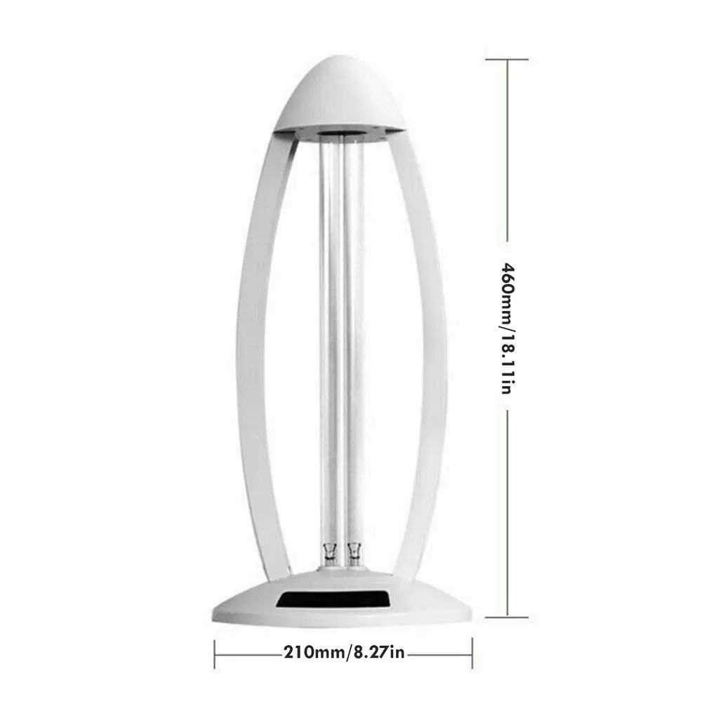 

38W UVC Ozone Ultraviolet Germicidal Lamps Remote UV Sterilization Quartz Portable Lights Practical Lamp