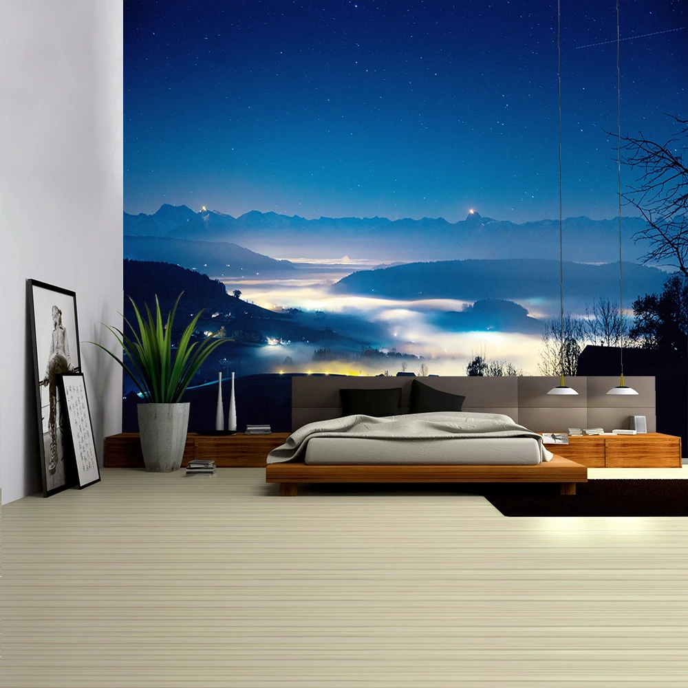 Гобелен с рисунком неба настенный психоделический украшение для спальни | Дом и