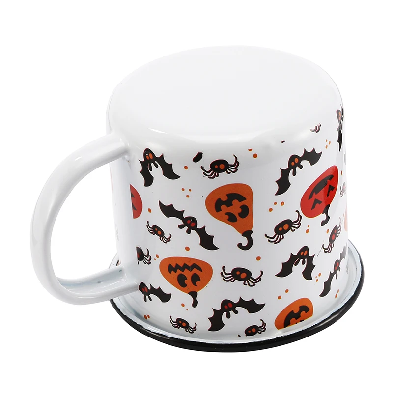 Эмалированные кофейные кружки 350 мл Подарочная чашка в виде тыквы на Хэллоуин для