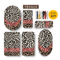 fashionable womens leopard pattern iron on patches elbow patch knee repair diy patches for clothes jeans fabric sewing patches