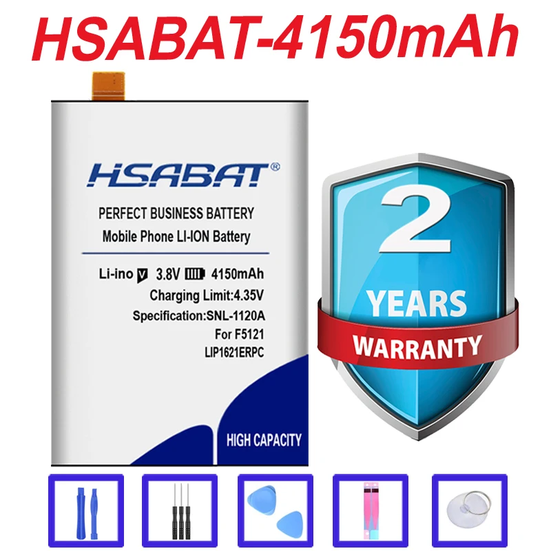 Аккумулятор HSABAT 4150 мАч для sony Xperia X F5121 F5122 5," /для Xperia L1 G3311 G3312 G3313 5,5" LIP1621ERPC