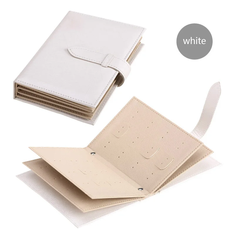 

New Women's Earrings Collection PU Leather Earrings Storage Box Creative Jewelry Display Stand Jewelry Gift Box Storage Box