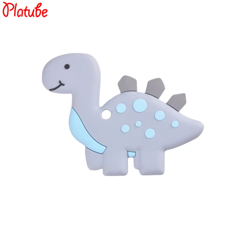 

Dinosaur Shaped Baby Teethers DIY Pacifier Clips Chain For Baby Pendant Nipple Holder Baby Teething Toys BPA Free