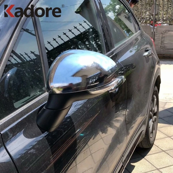 Для Fiat 500X 2014 2015 2016 2017 2018 хромированный чехол для боковой двери Зеркала заднего