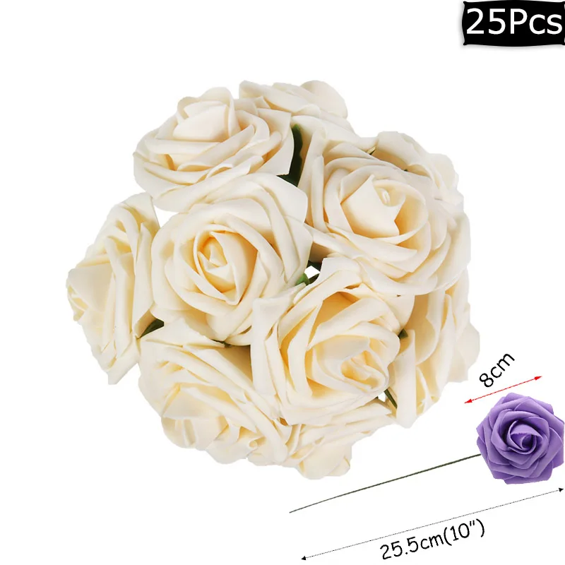25pcs beige flower 16 дюймов золотистые воздушные шары из фольги с надписью «Любовь» в форме сердца/воздушные шары висит розовой мишкой подарок для Обручение Свадебные украшения День Святого Валентина Декор - Цвет: 25pcs beige flower
