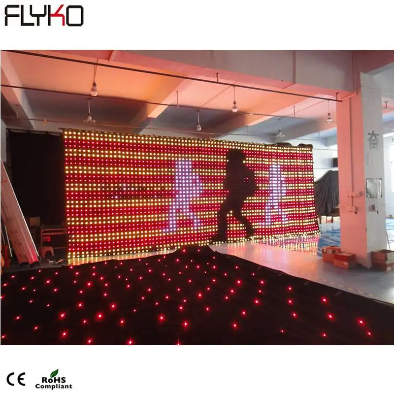 FLYKO p10 3х8м Led видео curtian | Лампы и освещение