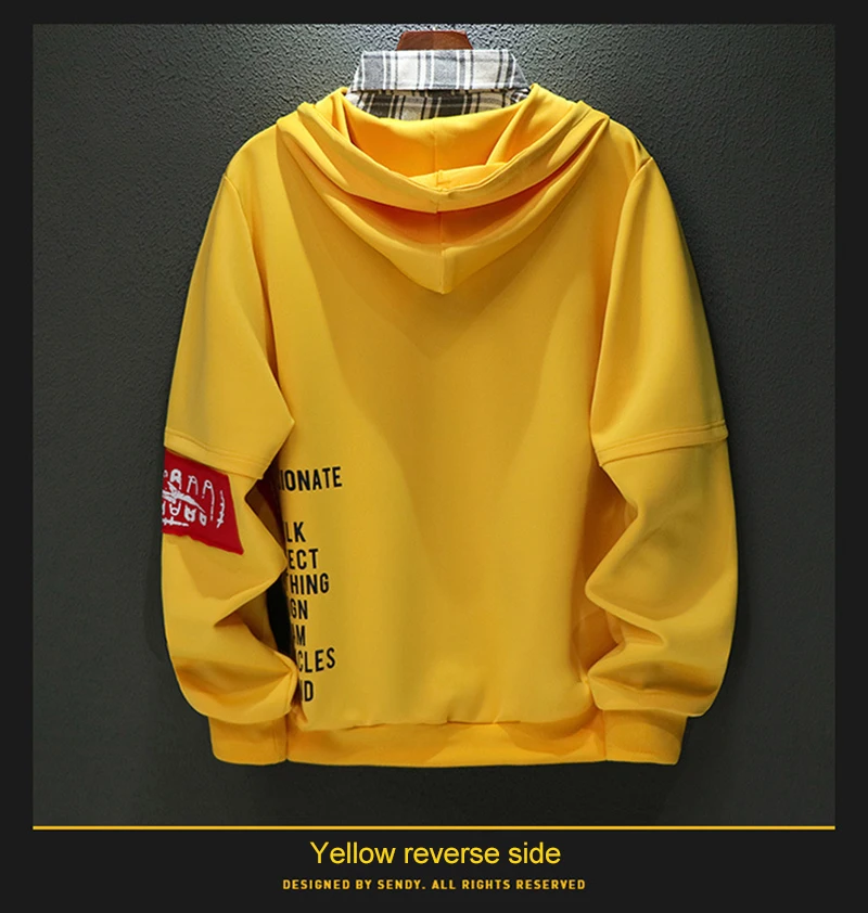 Новинка 2020 Брендовые мужские толстовки с капюшоном и буквенным принтом