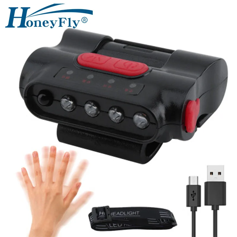 Светодиодный мини светильник HoneyFly с инфракрасным датчиком перезаряжаемый COB