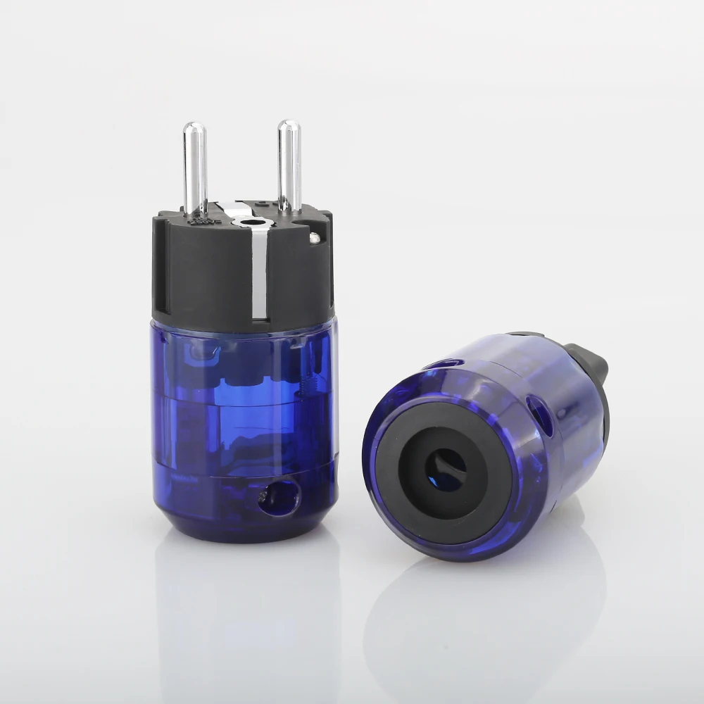 Штепсельная Вилка стандарта ЕС Schuko с родиевым покрытием 1 пара разъем IEC для Hi Fi